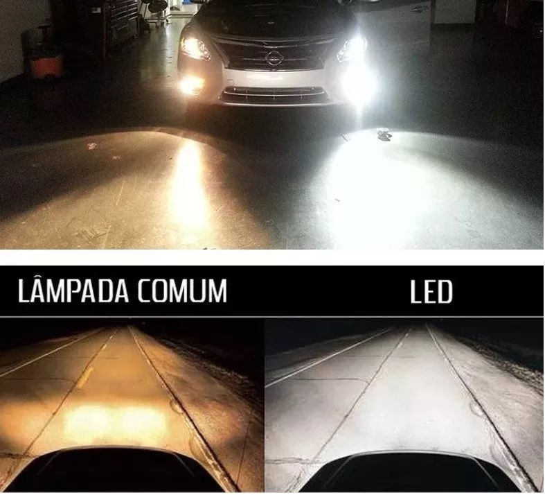 Miniatura: Kit Lâmpadas Super Led H27 6000k Branca
