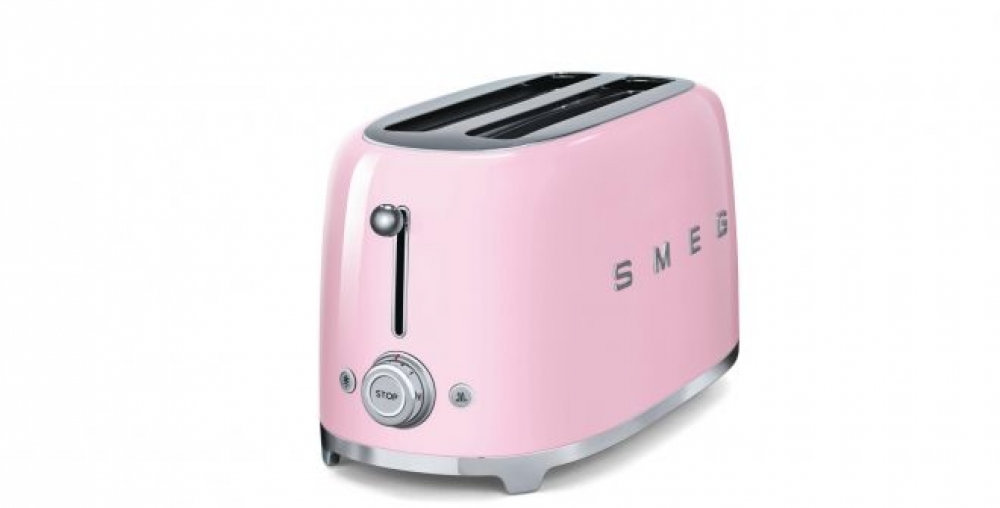 Smeg Grille-Pain à levier à 2 tranches TSF01PKUS Smeg Grille-Pain à levier à 2 tranches TSF01PKUS