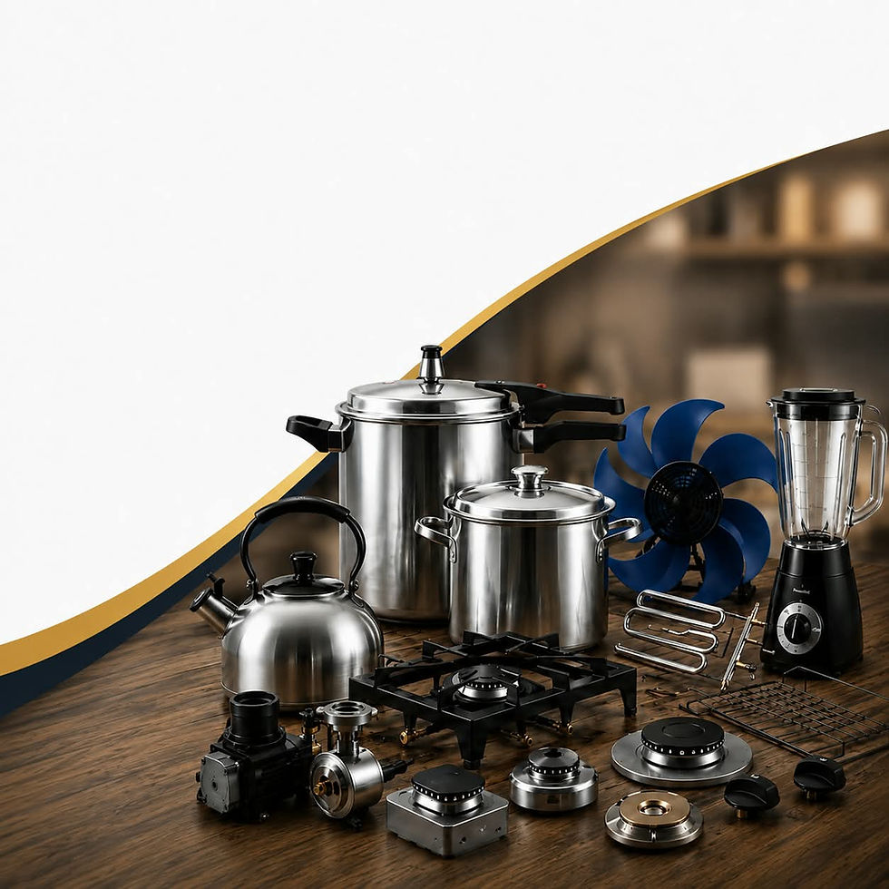 Conjunto de equipamentos para gastronomia e utilidades em inox.