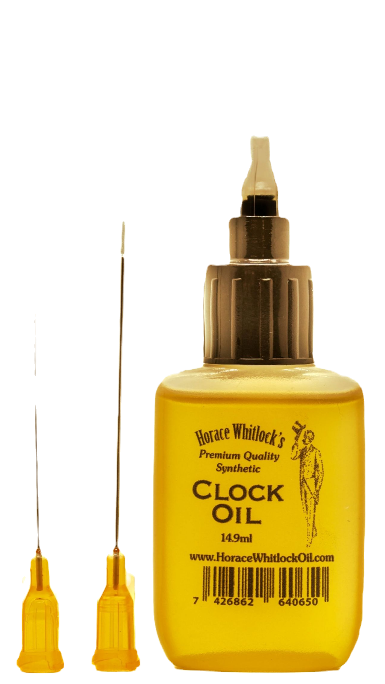 Horace Whitlock Premium Synthetic Clock Oil with 2 Precision Oiler Needles