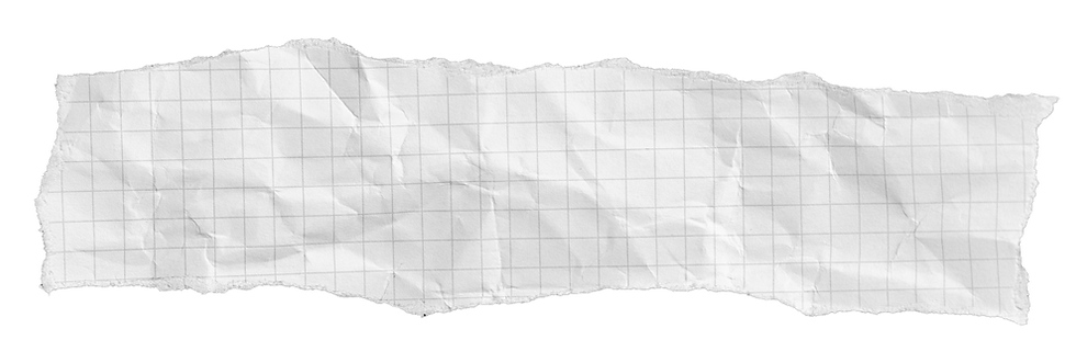 a white torn grid paper