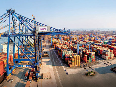 Adani Ports experienced an increase as Goldman Sachs predicts a 25% potential increase.