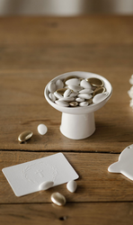 Coupe sur pied en céramique pour mettre des dragées