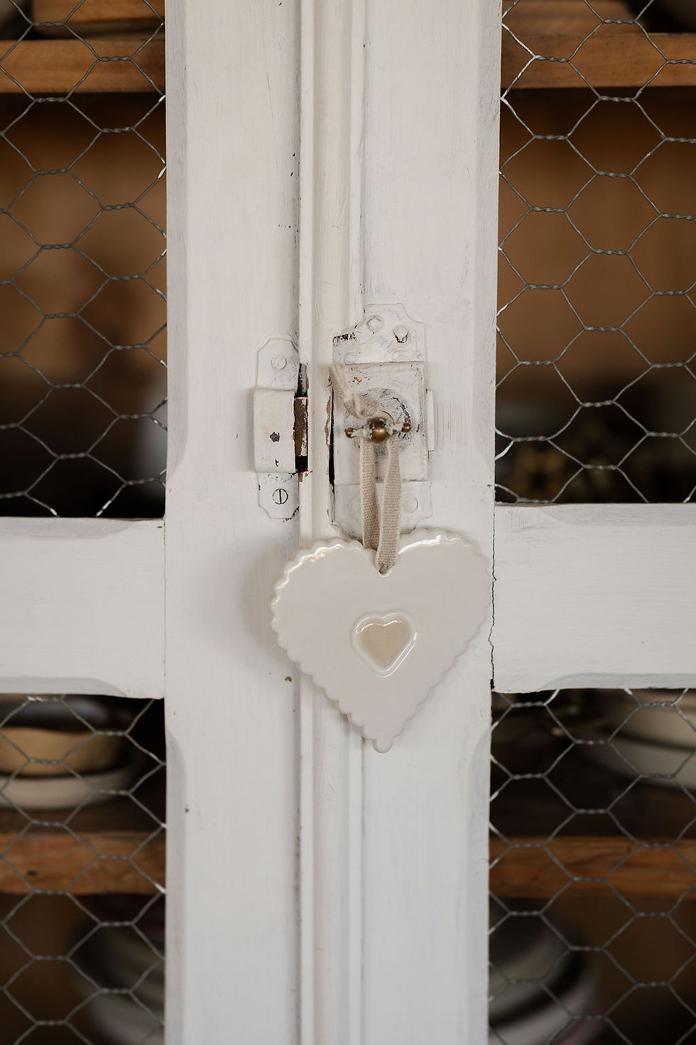 Coeur en céramique à suspendre