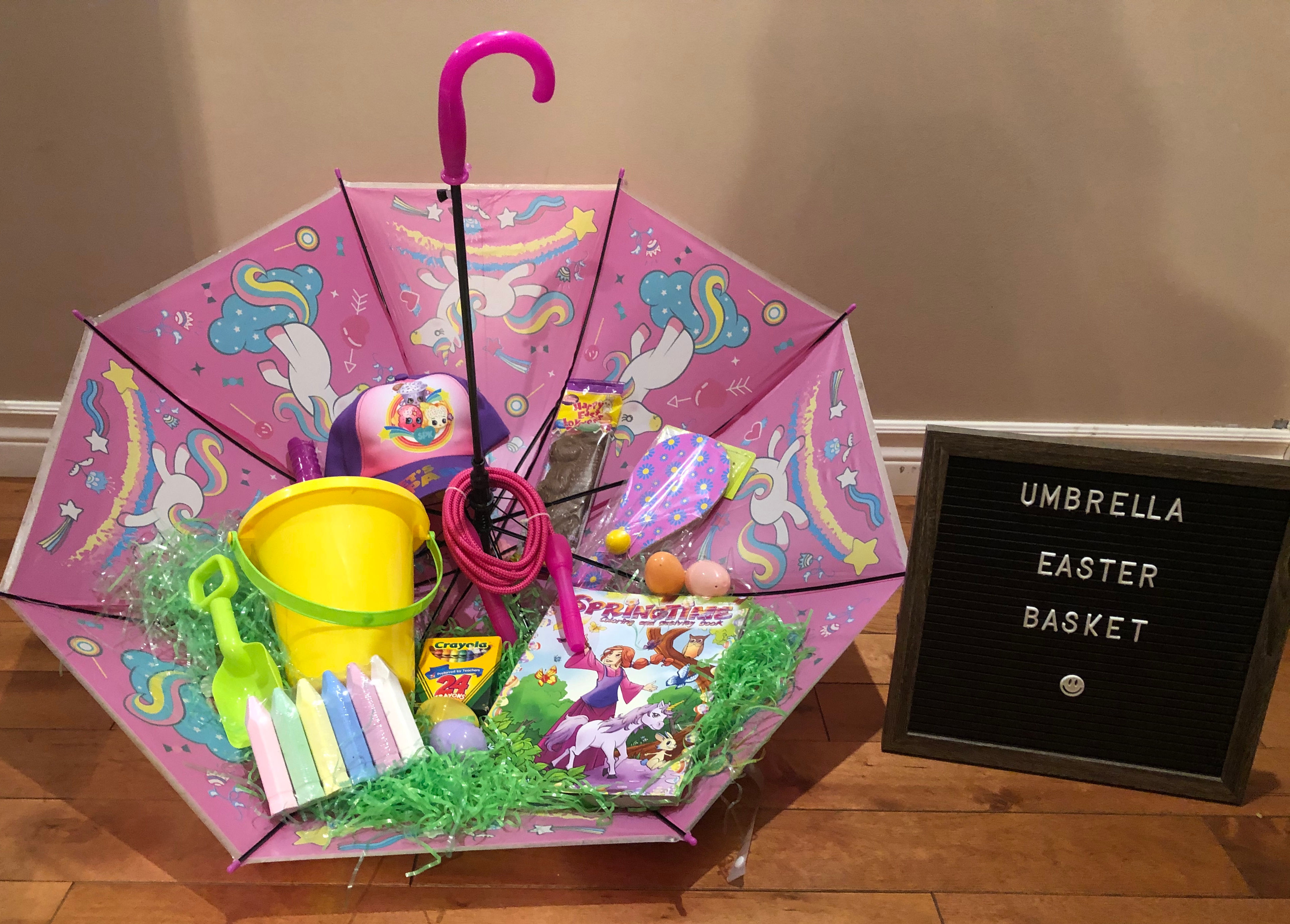 Unicorn Umbrella Easter Basket