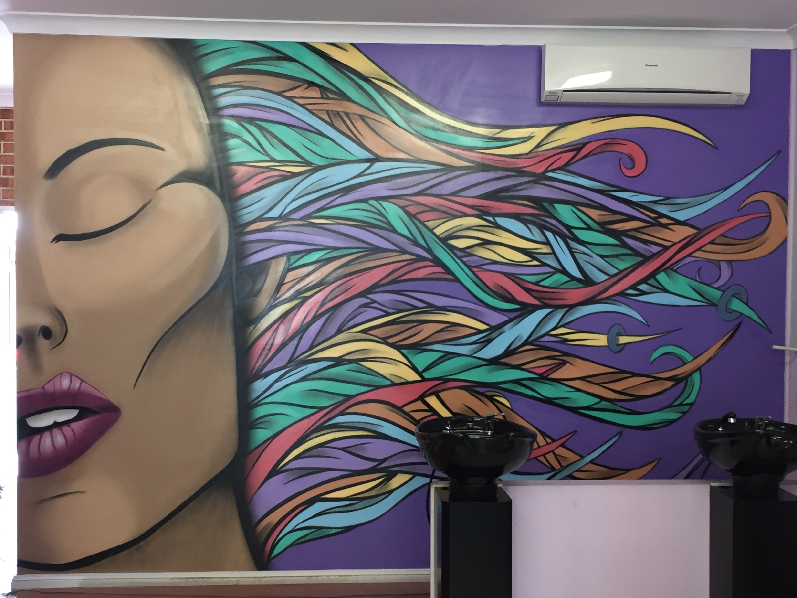 Hair Salon Murals & Street Art Urban Art