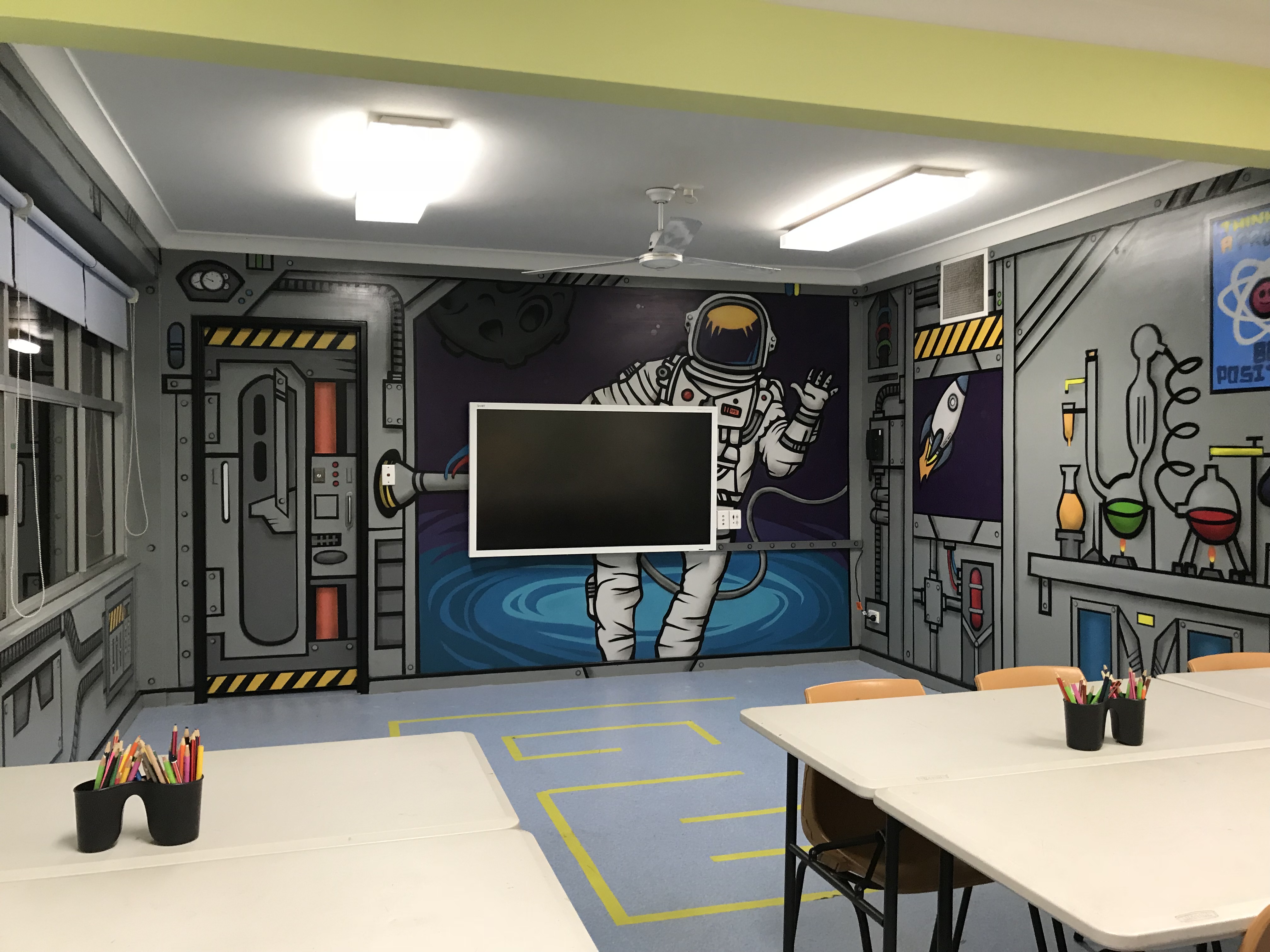Science Classroom Murals & Street Art Urban Art