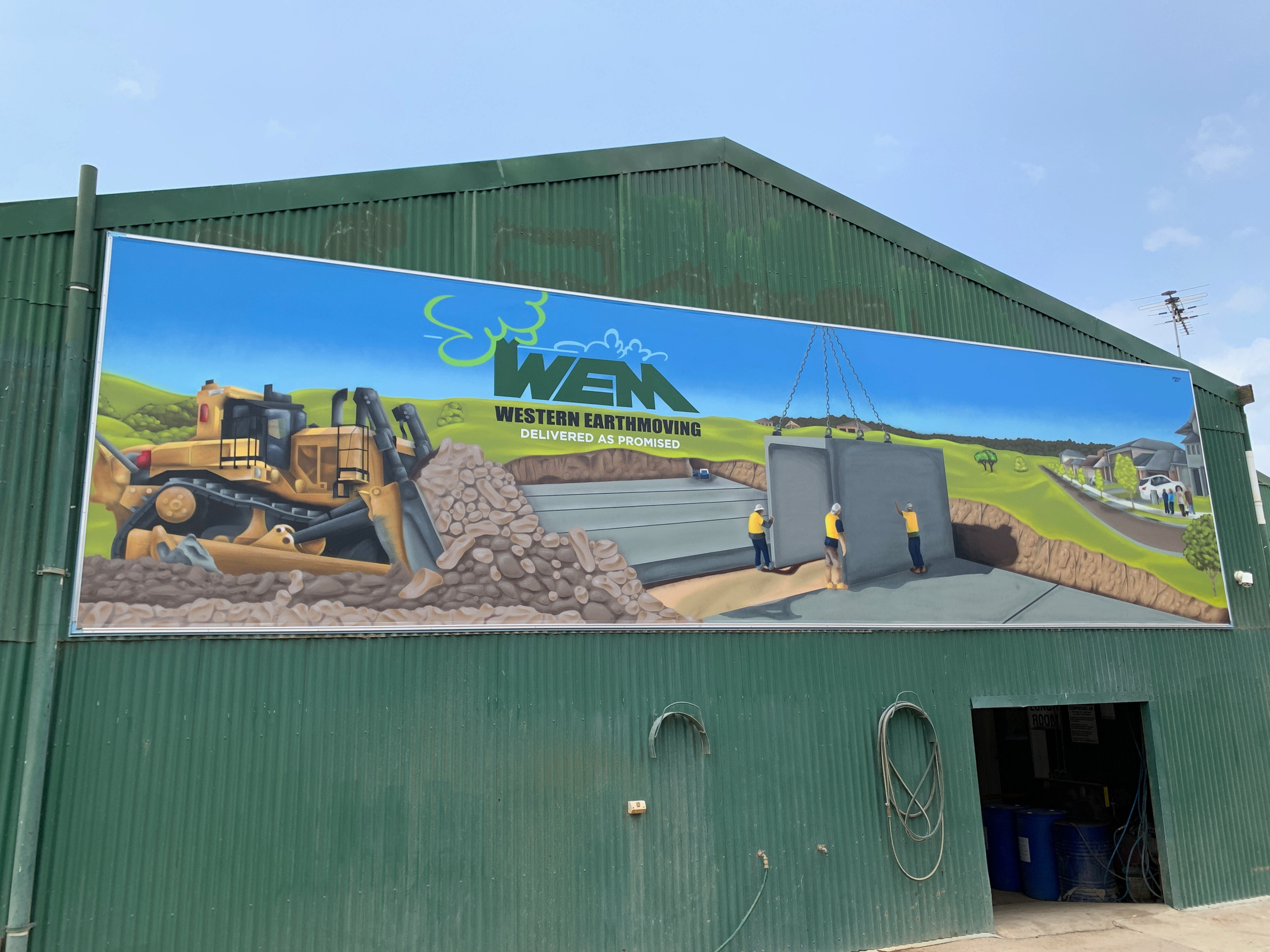 Construction Murals & Street Art Urban Art