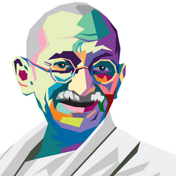 Gandhi | Vector Art