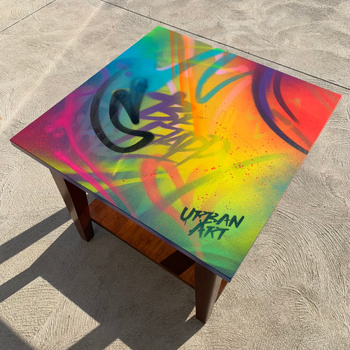 Graffiti Art Table Hand Painted Urban Art Australia
