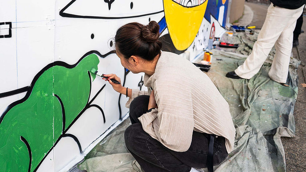 Public art Brisbane mural artist for hire in North Lakes, Brisbane