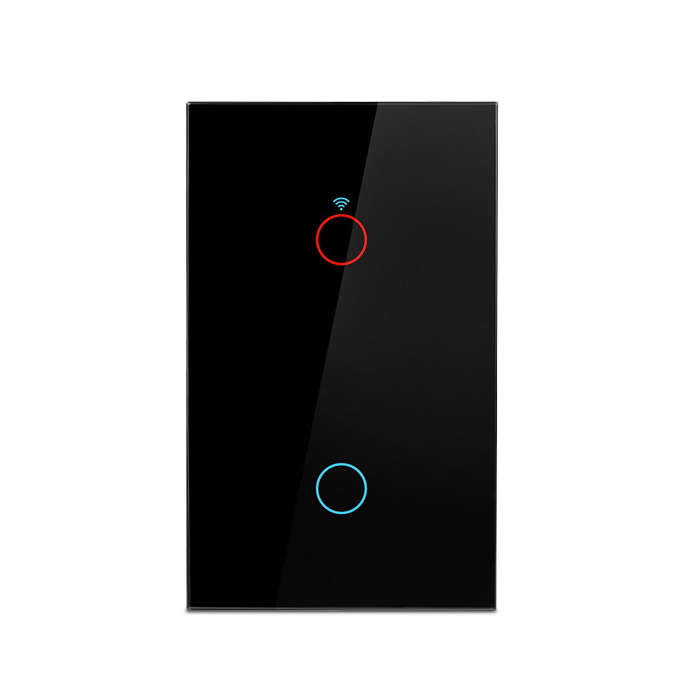 Thumbnail: US WiFi Smart Wall Switch Touch Sensor LED Light Switches RF433 1/2/3/4 Gang Wor