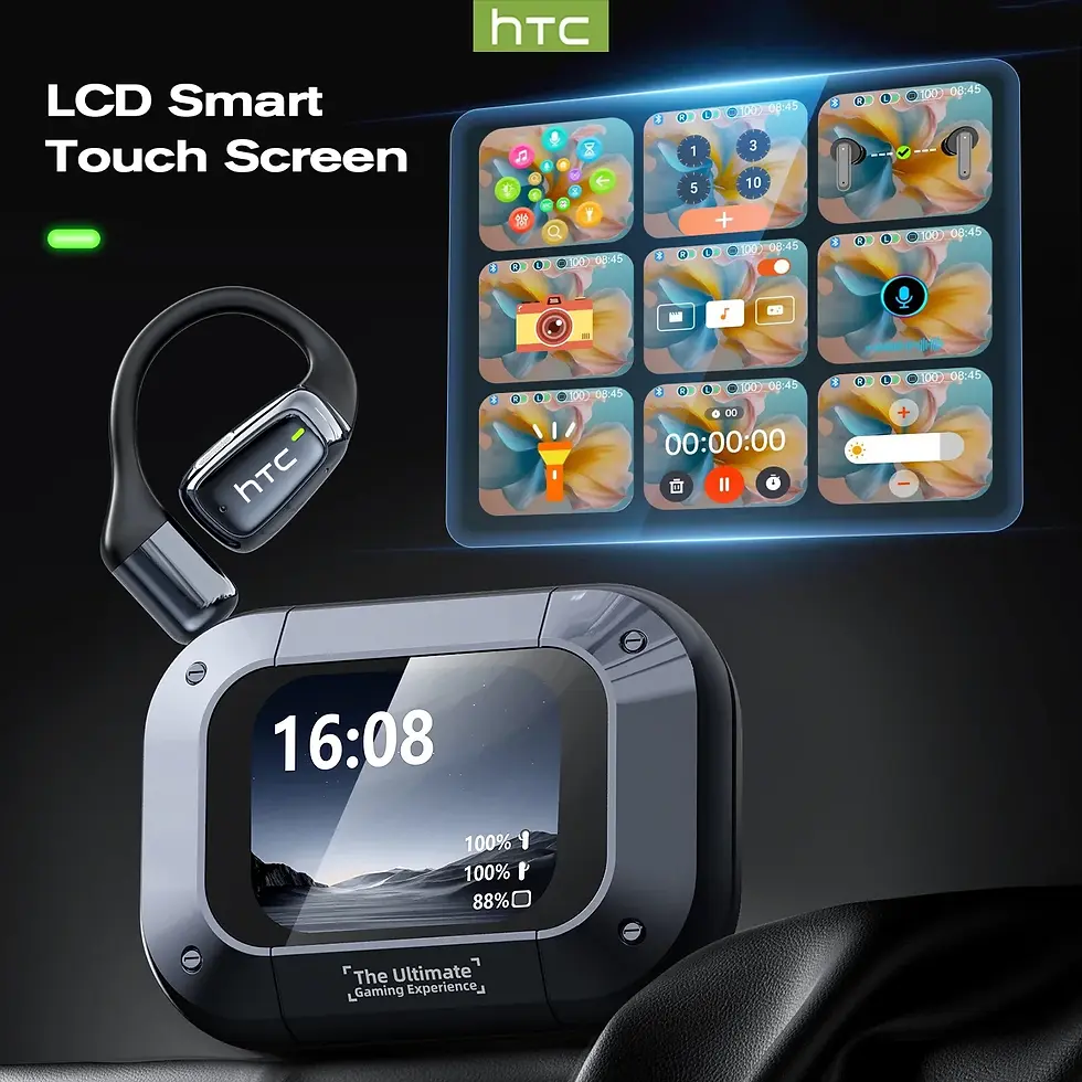 Thumbnail: 【AI Translator Earbuds】HTC NE25 Bluetooth Earphones LCD Touch Screen Sport W