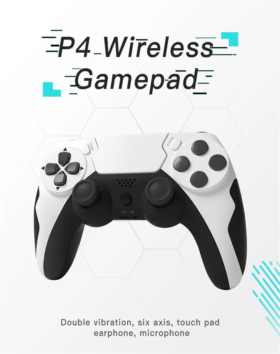 Thumbnail: GAMINJA P48 Wireless Gamepad with Six Axis Gyroscope Game Controller For PS4 PS3