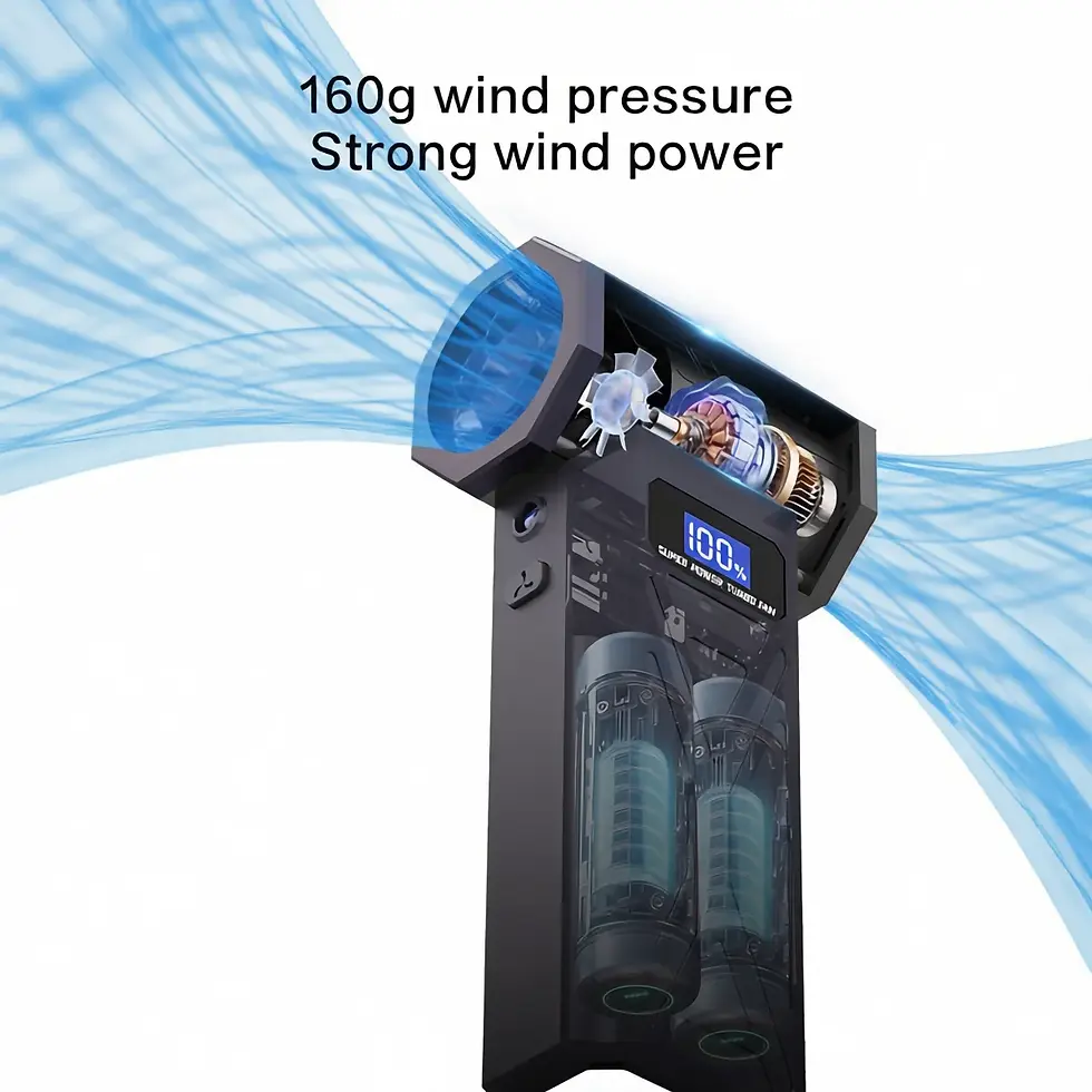 Thumbnail: Powerful Air Blower 110000Rpm 4 Gear Adjustable Turbo Jet Blower With Led Light 