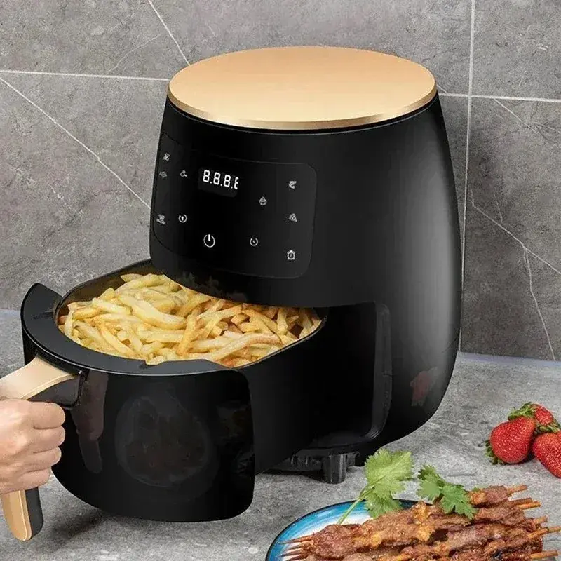 Thumbnail: 6L Air Fryer Multi-functional Intelligent Touch Screen Oven Large Capacity Elect