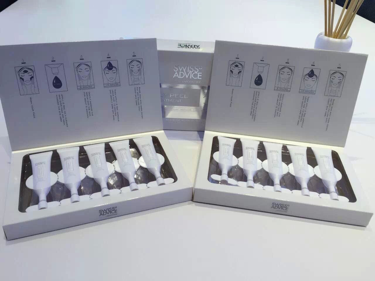 瑞士Swiss Advice10天乳酸按摩面膜更新療程 光.白.滑/剝殼雞蛋/去角質換膚(一盒有優惠)
