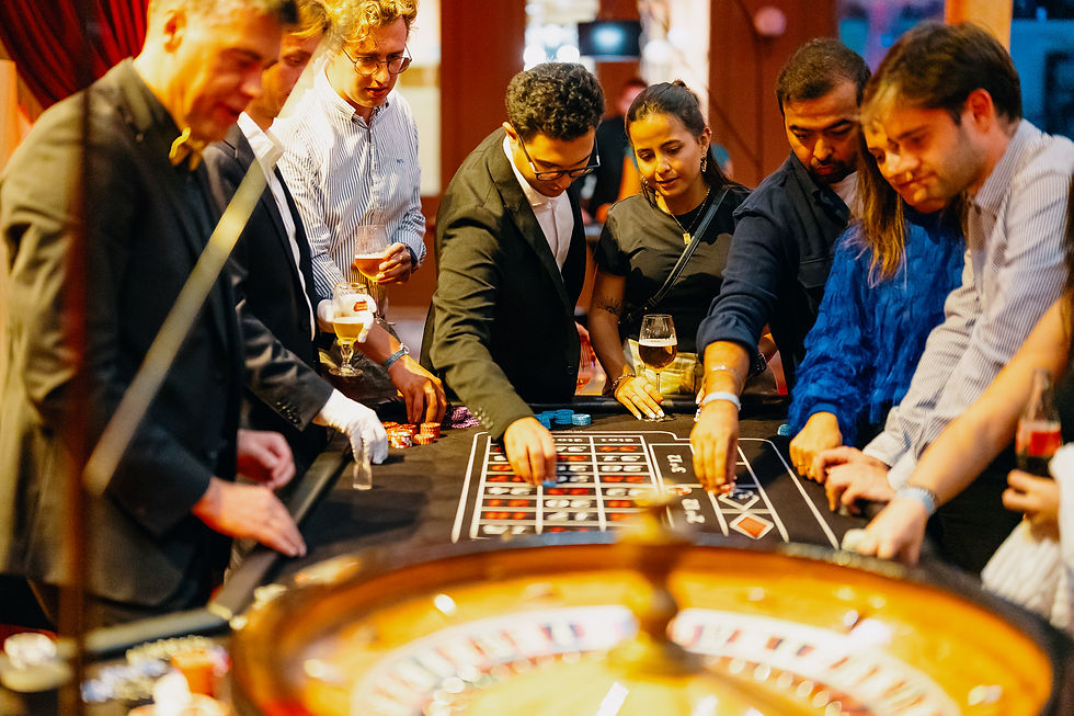 l'ambiance à la table de roulette