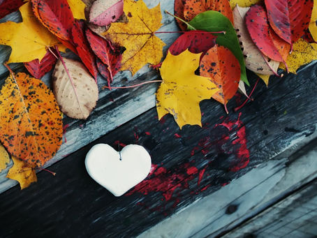 Das weiße Herz beim Abschied