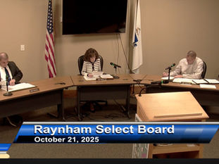 Raynham Board of Selectmen 10/21/2025