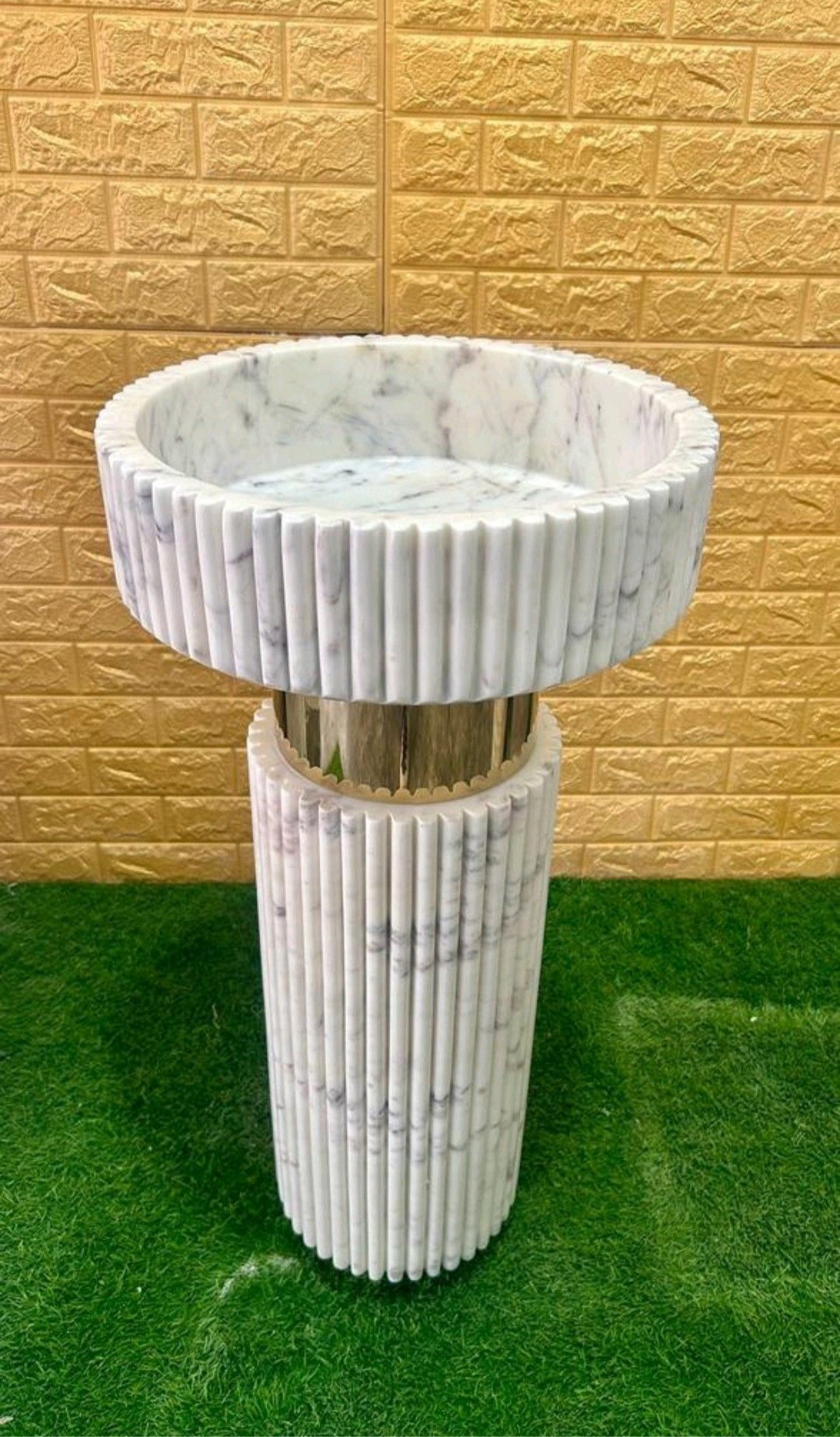 Multiple Line Marble Sink