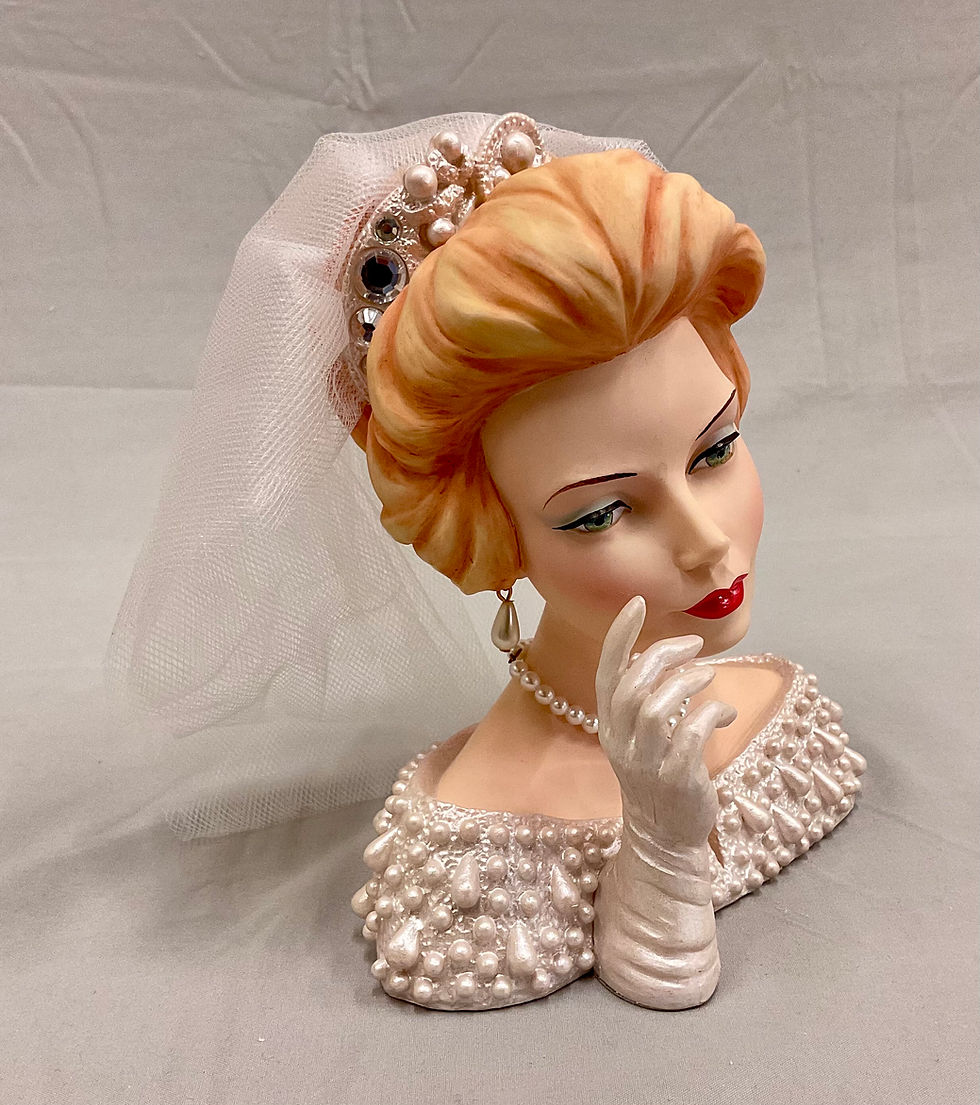 Thumbnail: 2001 Cameo Girls Blythe 1960 “Royal Wedding” Head Vase