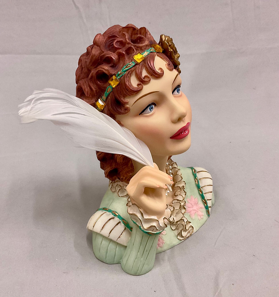 Thumbnail: 2003 Cameo Girls Abigail 1812 “Pen Pal” Head Vase