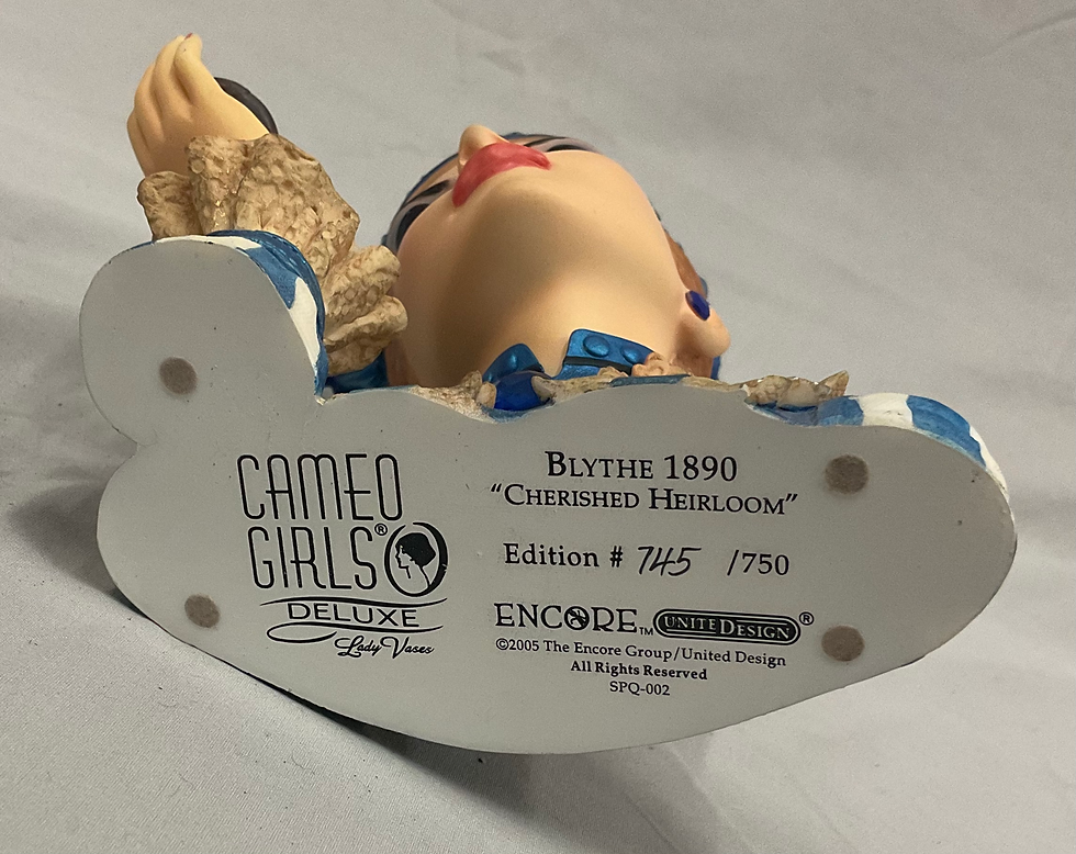 Thumbnail: 2005 Cameo Girls Blythe 1890 “Cherished Heirloom” Head Vase