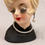 Thumbnail: Inarco Vintage Pearly Head Vase E-2254 Eyes Closed 