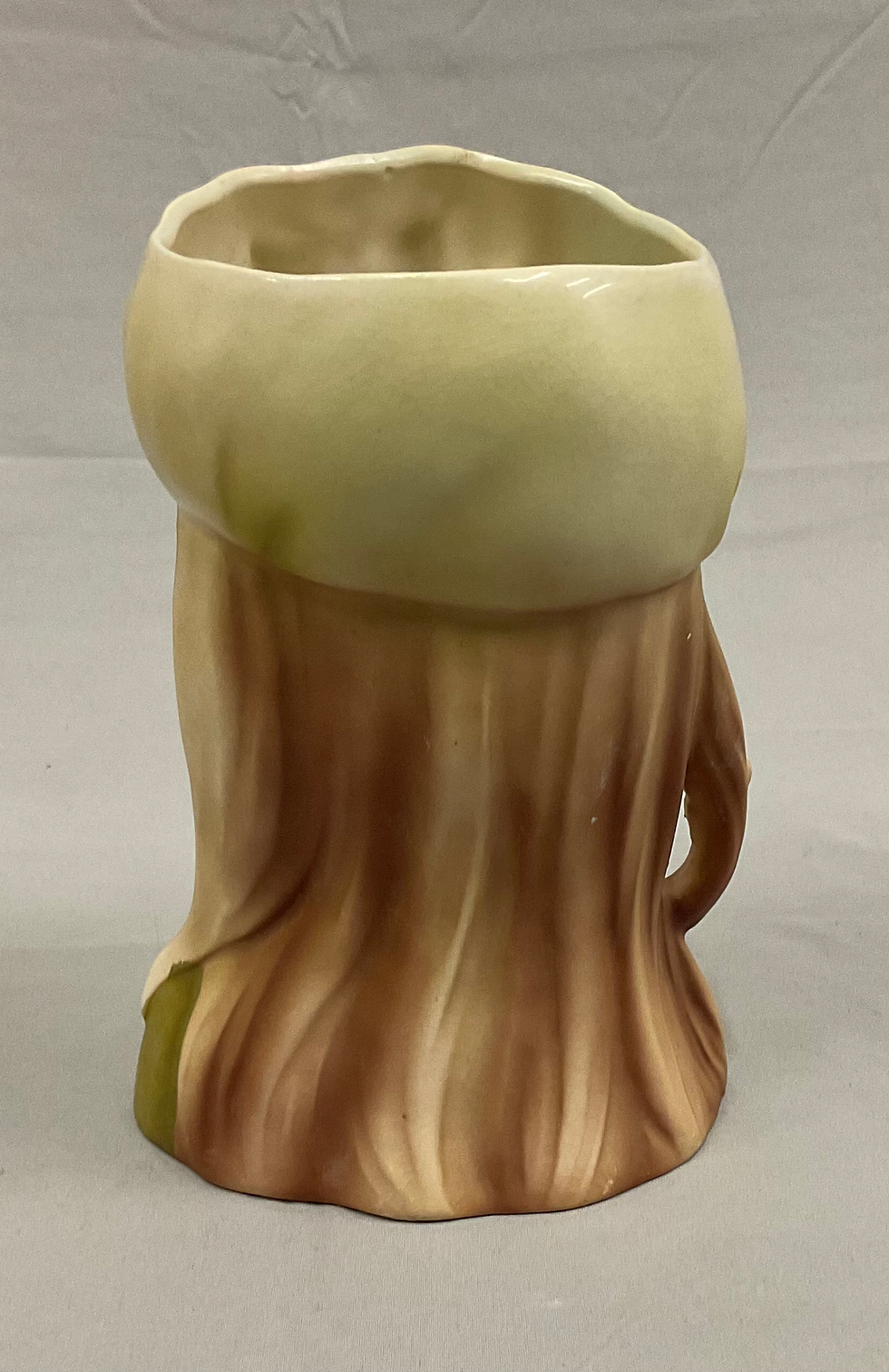Thumbnail: Rubens Japan Vintage Head Vase Stewardess 4157 Green Hat and Earrings