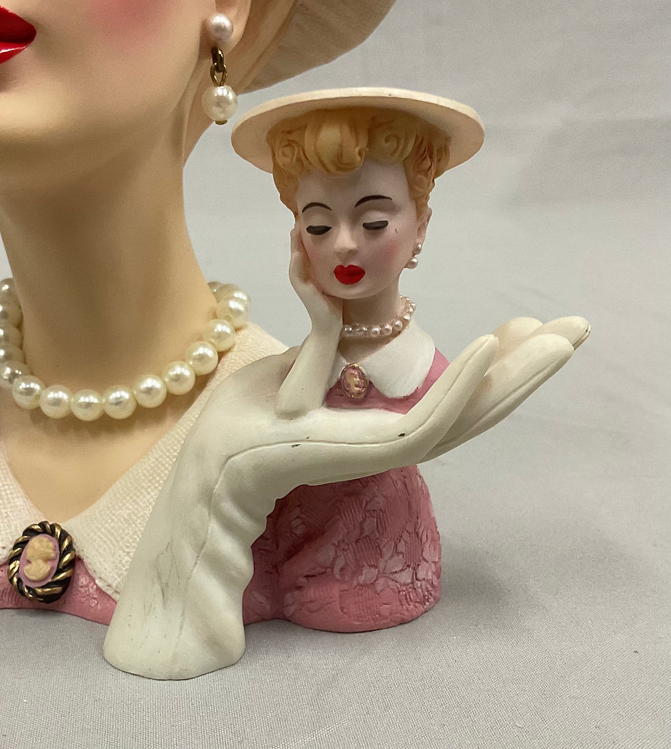 Thumbnail: 2002 Signed Cameo Girls Abigail 1953 “Heads Up” Convention Head Vase