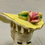 Thumbnail: Thames Japan Vintage Lady Head Vase White Yellow Dress Pink Flower Cut Out Hair