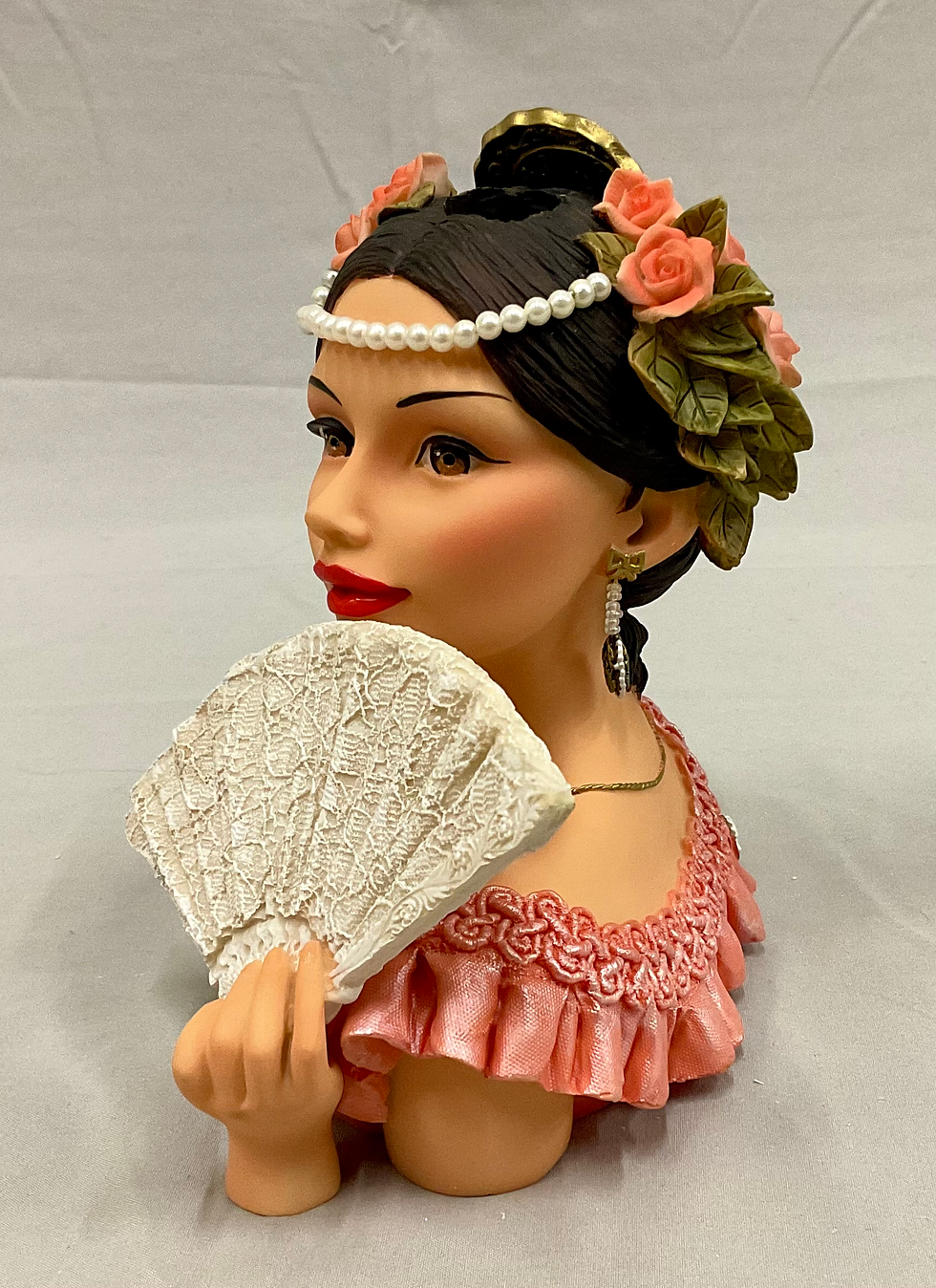 Thumbnail: 2004 Cameo Girls Martina 1775 “Evening In Seville” Head Vase