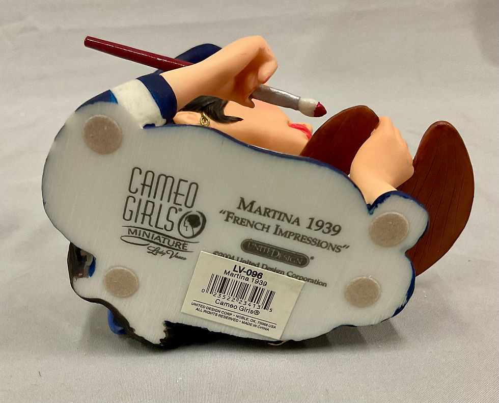 Thumbnail: 2004 Cameo Girls Miniature Martina 1939 “French Impressions” Head Vase