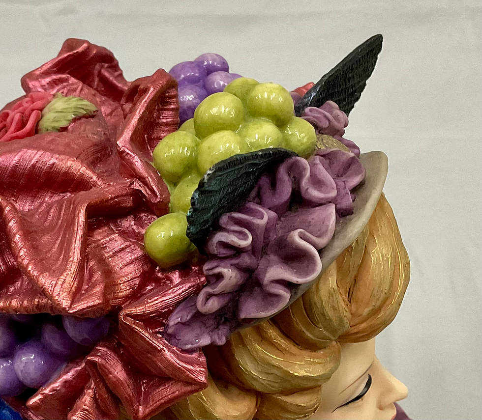 Thumbnail: Signed Sample 2003 Cameo Girls Sasha 1898 “Victorian Tea Party” Head Vase