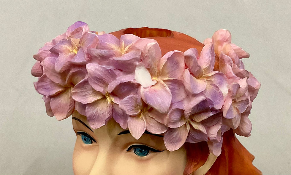 Thumbnail: 2004 Signed Cameo Girls Miniature Abigail 1939 “Luau Lovely” Head Vase