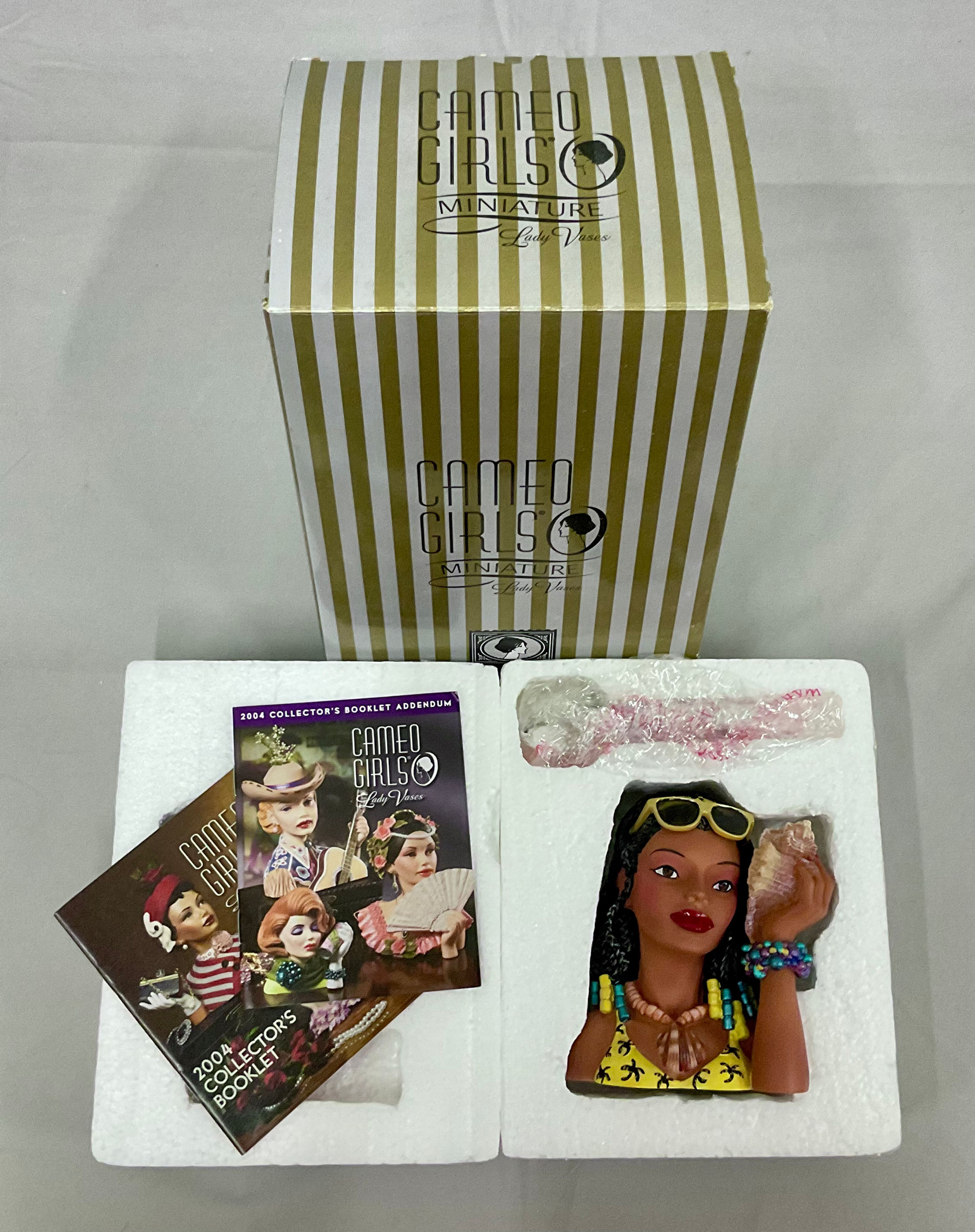 2004 Cameo Girls Miniature Celeste 2004 “Island Getaway” Head Vase