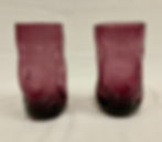 Thumbnail: Amethyst Blenko Glass Pinched Dimpled Tumbler/Drinking Glass - Set of 4 (#418L)