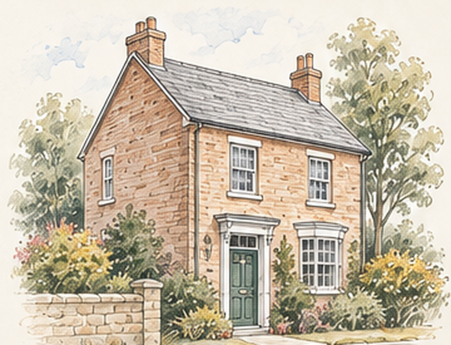 A traditional home with comfortably controlled rooms.