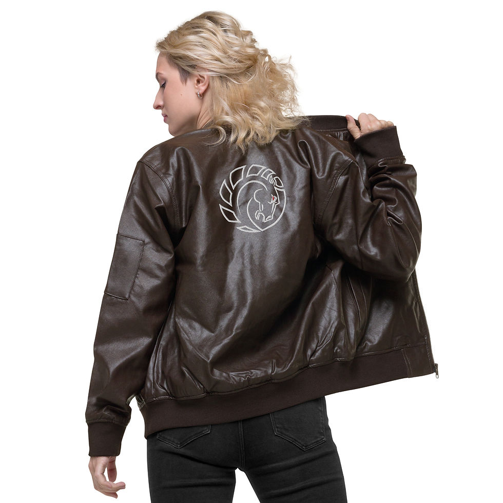 Thumbnail: Leather Bomber Jacket