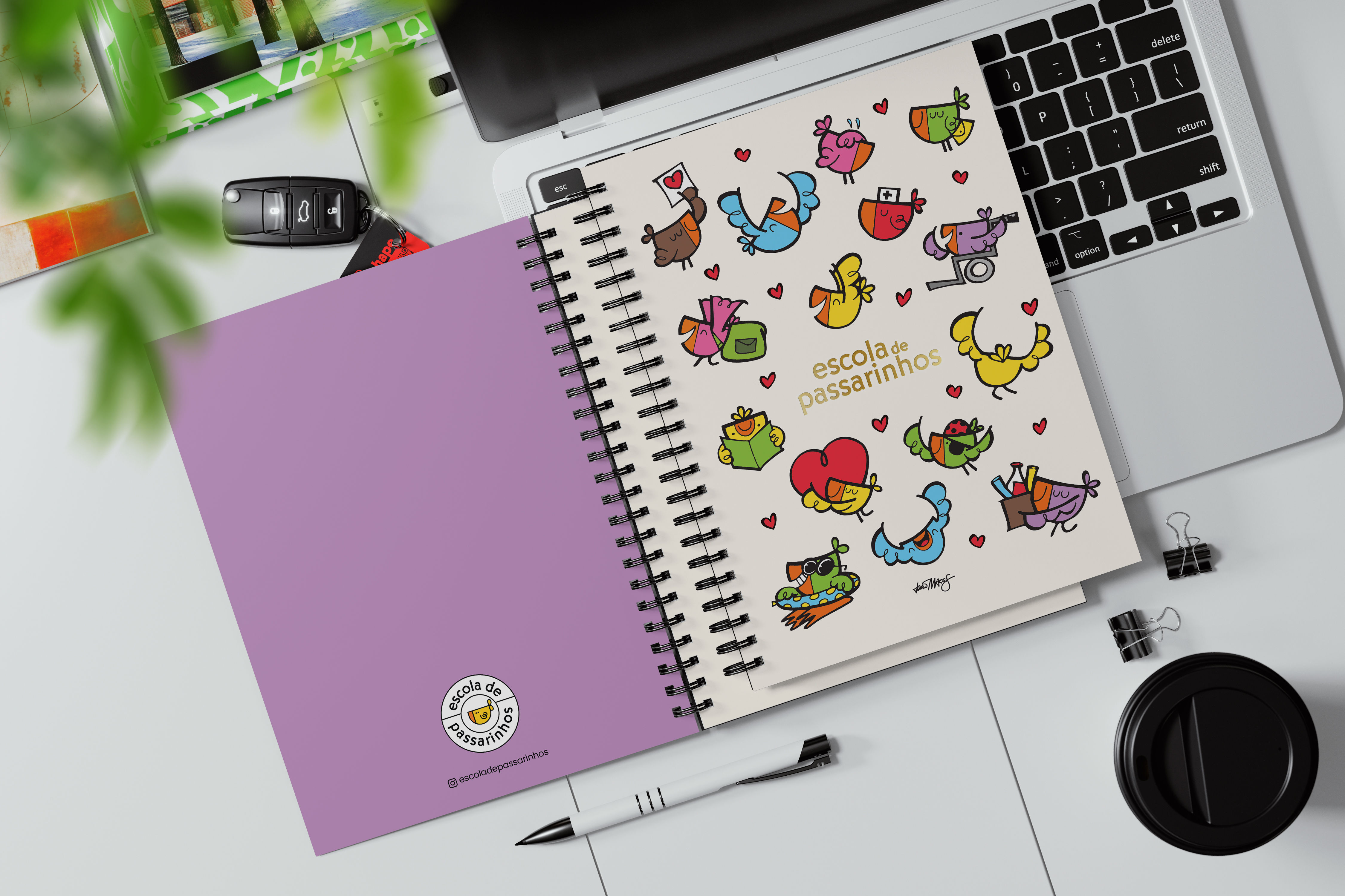 Caderno sem pauta