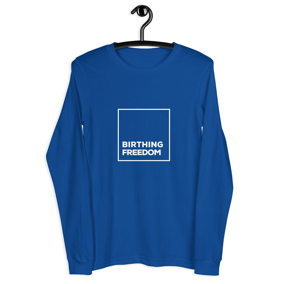 Thumbnail: Birthing Freedom "Fortress" Unisex Long Sleeve Tee