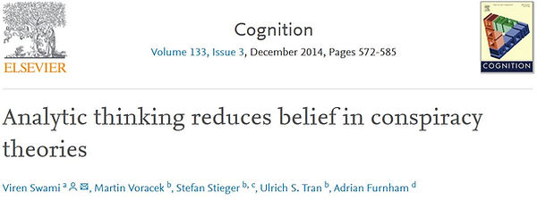 Analytic thinking reduces belief in cons