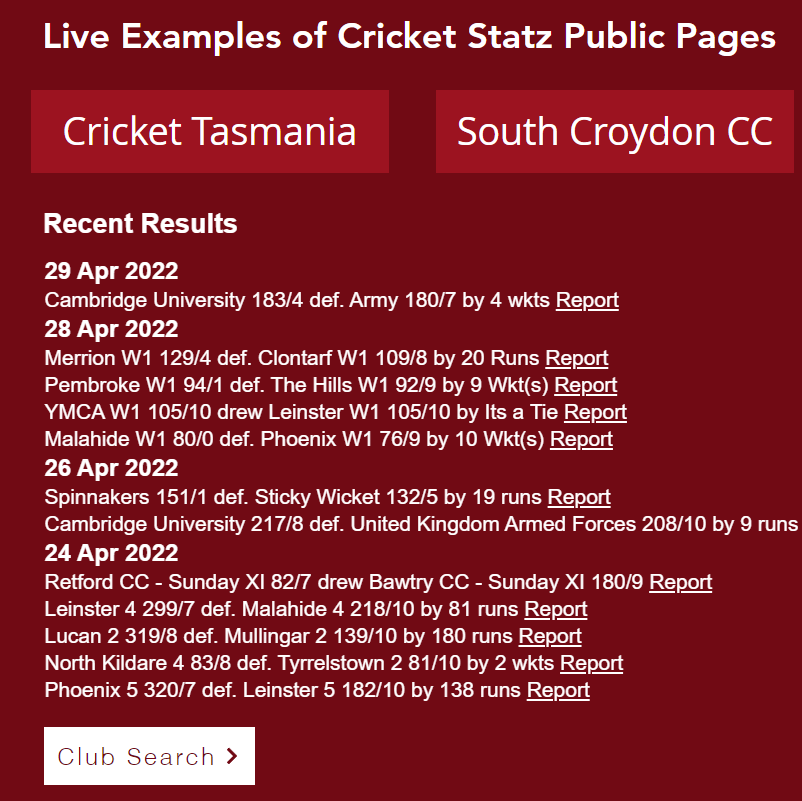 Added a global club search function content media