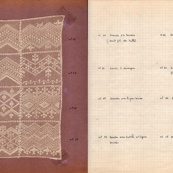 Tulle embroidery traditional craft notebook