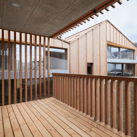 Überbauung Hofstetten, Verschachtelung der Gebäude