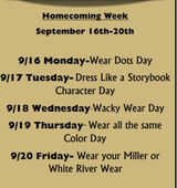 Homecoming Spirit week!