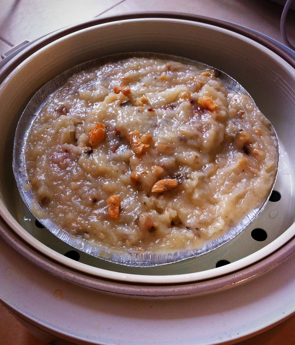 Steaming in the rice cooker