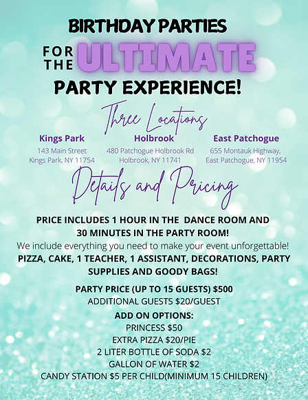 birthday party customizations