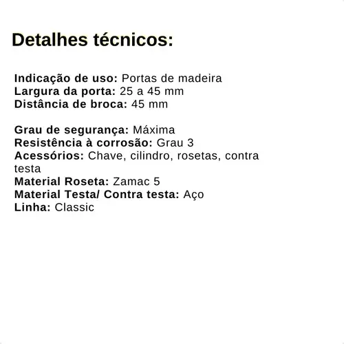 Miniatura: Fechadura 1005 Externa Rolete Quadrada Pivotante Gold Stam